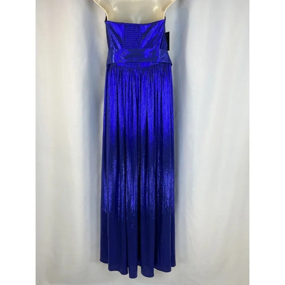 NWT retrofete Cobalt Blue Jaden Strapless Formal Gown $595 - Picture 9 of 16